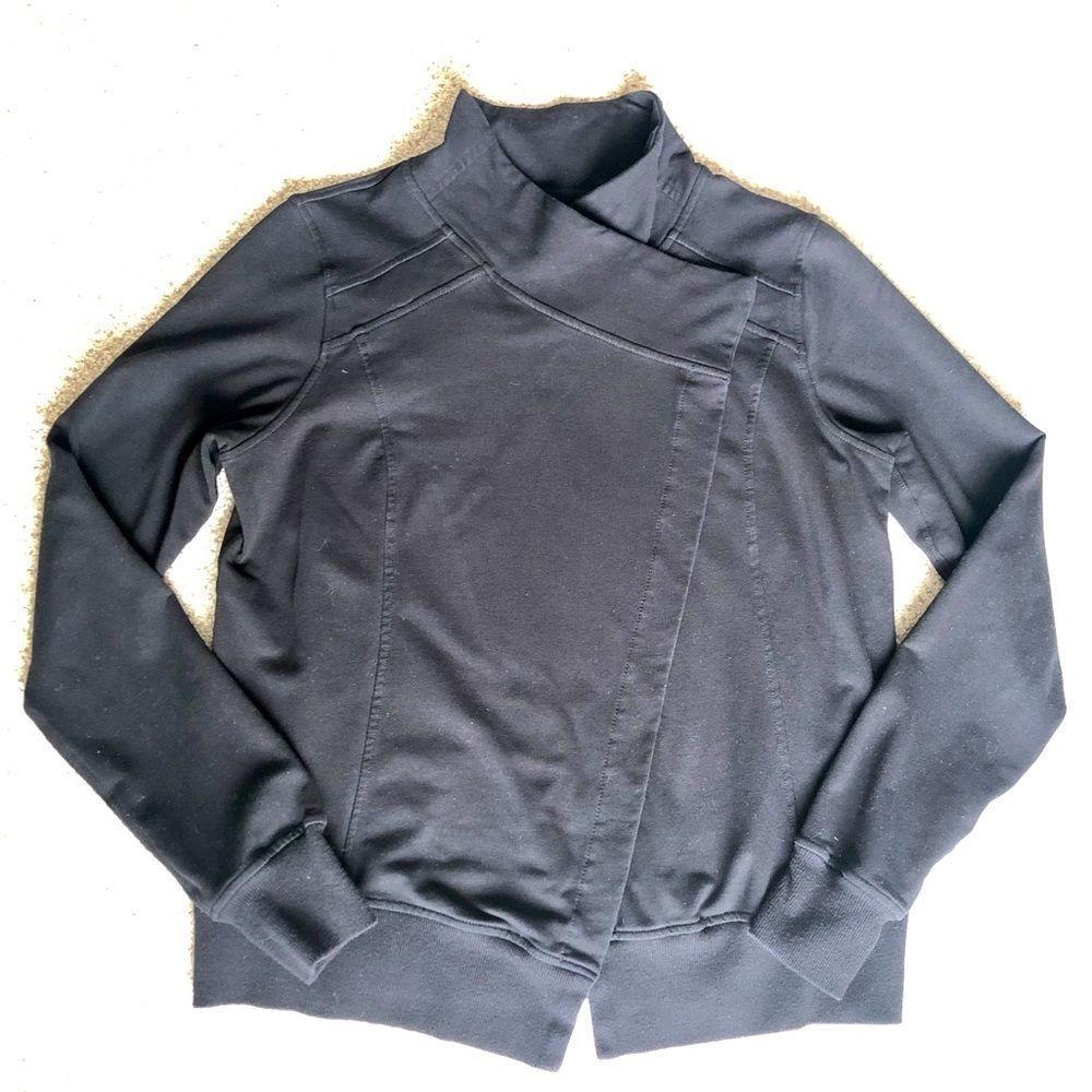 Danskin Black Crossed Front Top